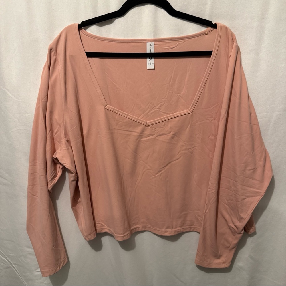 All in Motion Blush V-Neck Crop Top